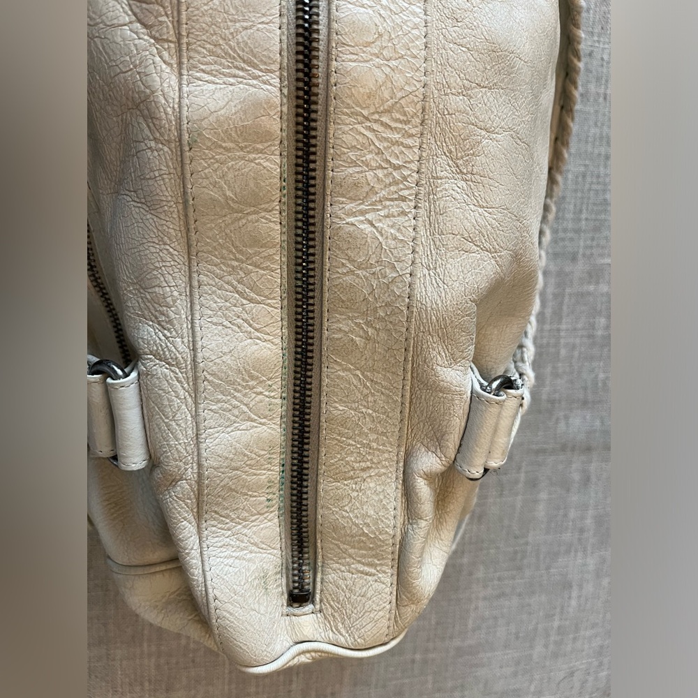 Balenciaga Twiggy stud leather bag white